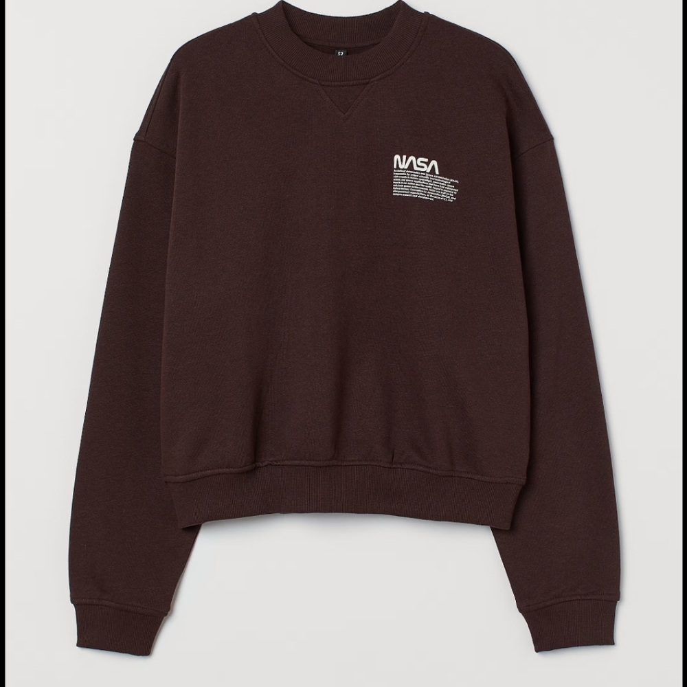 Divided Dark Brown NASA Sweatshirt